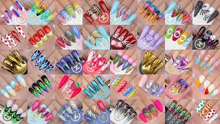 200 New Nails Art Designs  Beautiful Nail Designs Compilation for Beginners at Home  Nails Art [upl. by Angell]