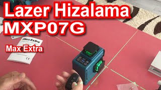 LAZER HİZALAMA mxp07g max extra yeşil lazer terazi aparatları nasıl kullanılır [upl. by Camella]