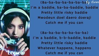 IVE 아이브  Baddie Lyrics RomEng [upl. by Agnola93]