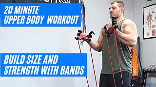 20 Minute Resistance Band Upper Body Workout [upl. by Neurath]