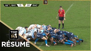 TOP 14 Saison 20232024 J11  Résumé Aviron Bayonnais  Racing 92 [upl. by Ennovad]