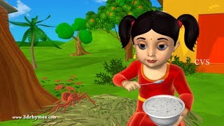 Little Miss Muffet  3D Animation English Nursery Rhyme for Children with lyrics [upl. by Drofla]