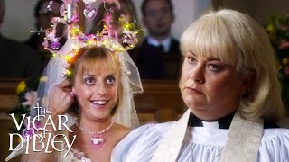 Alice and Hugos Wedding  The Vicar of Dibley  BBC Comedy Greats [upl. by Eelanna]