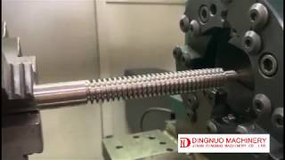 Thread Whirling Machine For T4 Stainless Steel lead screw [upl. by Aynna354]