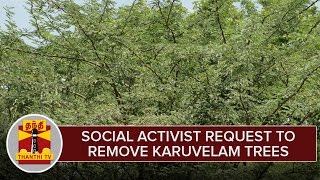 Social Activist Request To Remove Karuvelam TreesProsopis Juliflora at Manapparai [upl. by Wilfreda]