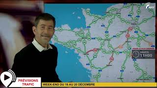 PRÉVISIONS TRAFIC  Vacances de Noël  Weekend du 18 au 20 décembre 2020 [upl. by Ahsener557]