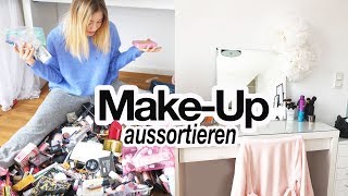 SCHMINK SAMMLUNG aussortieren I SCHMINKTISCH Deko  Aufräumen I HACKS [upl. by Rigdon996]