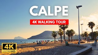 4K CALPE 2023 🇪🇸 Spain  Town amp Beach 4K Walk Summer  Costa Blanca 2023 [upl. by Ailicec]