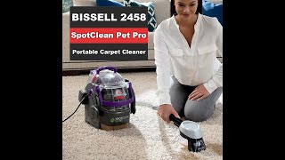 BEST Carpet Cleaner  BISSELL SpotClean Pet Pro Portable Carpet Cleaner [upl. by Trilbie202]