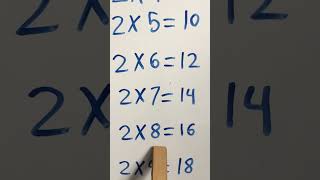 Learn the multiplication table 2 In a fun way [upl. by Llennor]