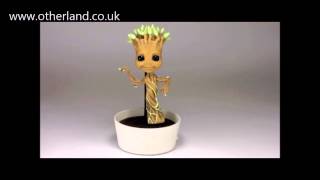 Guardians Of The Galaxy Dancing Groot Body Knocker NECA Solar Powered [upl. by Justen]