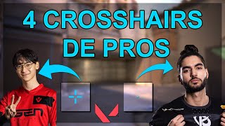 LES 4 MEILLEURS CROSSHAIRS DE PROS VALORANT  TenZ  Scream [upl. by Atinnor]