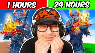 Playing Fortnite for LITERALLY 24 hours… [upl. by Feetal]