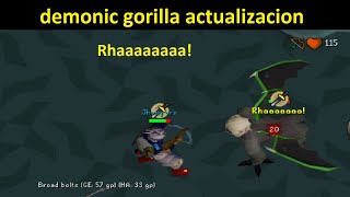 osrs demonic gorilla actualizacion [upl. by Lorry]