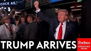 BREAKING NEWS RNC Goes Wild When Trump Arrives As Lee Greenwood Sings God Bless The USA [upl. by Maia638]