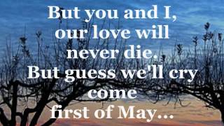 FIRST OF MAY Lyrics  THE BEE GEES [upl. by Mojgan]