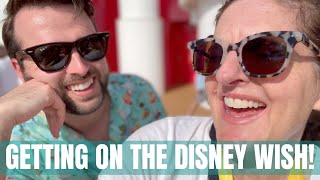 Disney Cruise Line  The Wish Travel and Embarkation Day with Adam [upl. by Yddet]