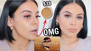 KVD BEAUTY GOOD APPLE FOUNDATION Natural Light Review amp 2 Day Wear TestEhhh [upl. by Eneirda]