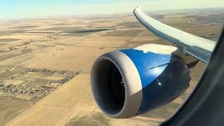 Turbulent and Choppy Departure from Denver to Frankfurt  United 7879 [upl. by Roban]