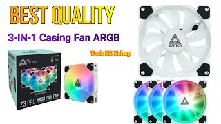 Montech Z3 PRO ARGB PWM 3IN1 Casing Fan best quality Lian Li Gamdias Antec Fantech Aptech Deepcool [upl. by Gerard]