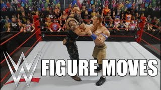 WWE FIGURE MOVES 1  WWE Monday Night Raw Edition [upl. by Leinahtam]