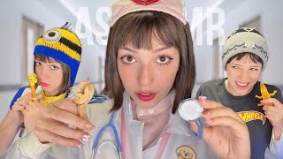 ASMR DOUTORA BRINQUEDOS SALVANDO OS BICHINHOS 🧸🚑 [upl. by Elleiad]