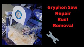 Repairing Rusty Gryphon C40 Band Saw [upl. by Aileve]