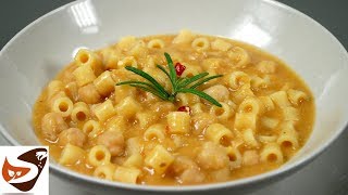 Pasta e ceci facile gustosa e salutare – Primi piatti [upl. by Yenruoj308]