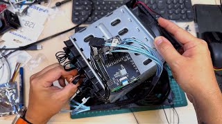 Гаджеты финализация сборки хранилища с корзиной на 5 HDD SATA на базе Raspberry Pi 5 с PCIe HAT [upl. by Vitale]