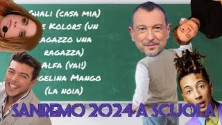 SANREMO 2024 A SCUOLA  PARODIA SANREMO 2024  L0LL0 ITA [upl. by Tlihcox]