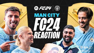 Man City REACT to FC24 Ratings 🤯  Haaland Grealish Alvarez  Esports [upl. by Portingale]