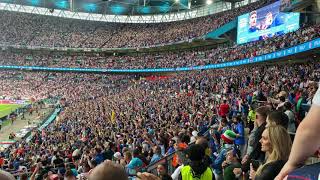 Italian national anthem vs England  Wembley in the EURO 2020 final 11072021 [upl. by Placido835]