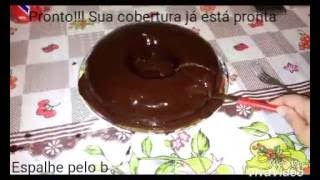 COMO FAZER UMA COBERTURA CREMOSA DE CHOCOLATE COM APENAS 3 INGREDIENTES [upl. by Porett304]