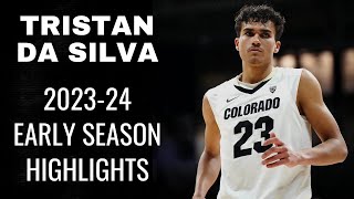 Tristan da Silva 202324 Colorado Buffaloes Early Season Highlights [upl. by Ibby784]