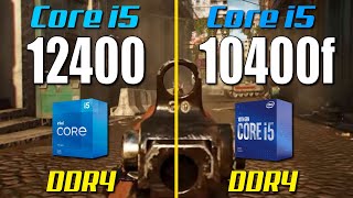 i5 12400F vs i5 10400F  Test in 8 Games [upl. by Nerrej]