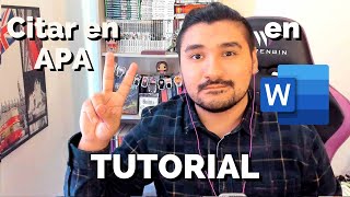 ¿CÓMO CITAR EN APA CON WORD [upl. by Artie547]