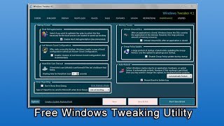 Free Windows Tweaking Utility [upl. by Allebram961]