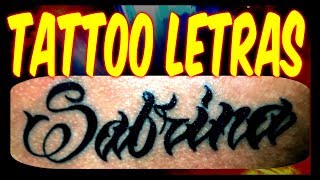 ✅ COMO HACER PASO A PASO UN TATUAJE DE LETRAS GÓTICAS O TRIBALES [upl. by Sitruk374]