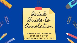 Quick Guide Annotations [upl. by Arturo213]