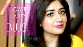 How to apply Blush  Basic Beginners Makeup Tutorial  corallista [upl. by Yzzik]