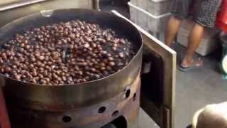 Yummy roasted chestnuts  chinese style [upl. by Charin]