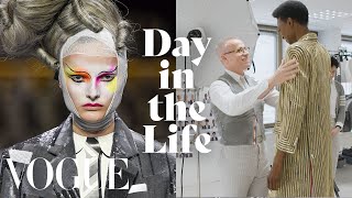 A Day in the Life of Fashion Designer Thom Browne  Vogue [upl. by Ellenid561]