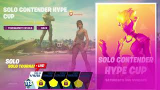 NA EAST FORTNITE Solo Contender Hype Cup LIVE [upl. by Sayers96]