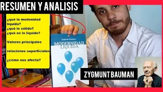 Modernidad líquida  Zygmunt Bauman RESUMEN Y EXPLICACIÓN [upl. by Olshausen]