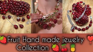 Fruit Hand made stylish Jewelry🍒🍓 collection 🍓🍍 officialFashionBeauty [upl. by Auhsuoj451]