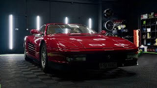 Ferrari Testarossa V12 Detailed  T12 Productions 4K [upl. by Nylannej]