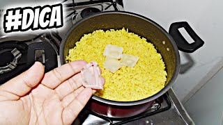 COMO ESQUENTAR O ARROZ DE ONTEM E DEIXAR ELE FRESQUINHO COM APENAS 1 INGREDIENTE [upl. by Uhthna]