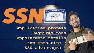 SSN Application Process  USA [upl. by Oinotla364]