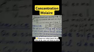 Concentration molaire  comment calculer la concentration molaire indiamaroo movies short [upl. by Nelloc]