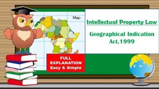 Geographical Indication I Intellectual Property Law [upl. by Ketchum734]